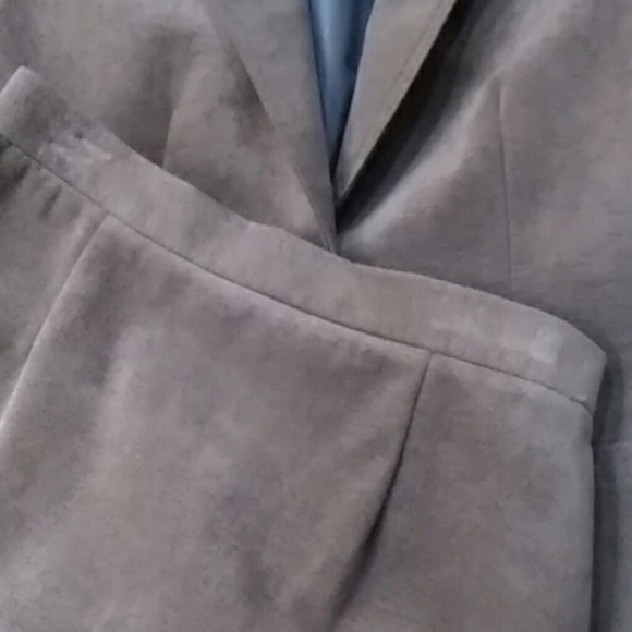 Pre-owned Lilli Ann Ultra Suede Skirt Jacket Suit - Picture 7 of 8